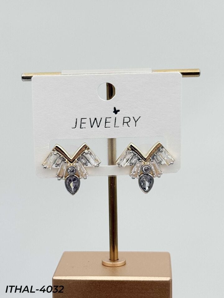 14K Zirkon Küpe // ITHAL-4032