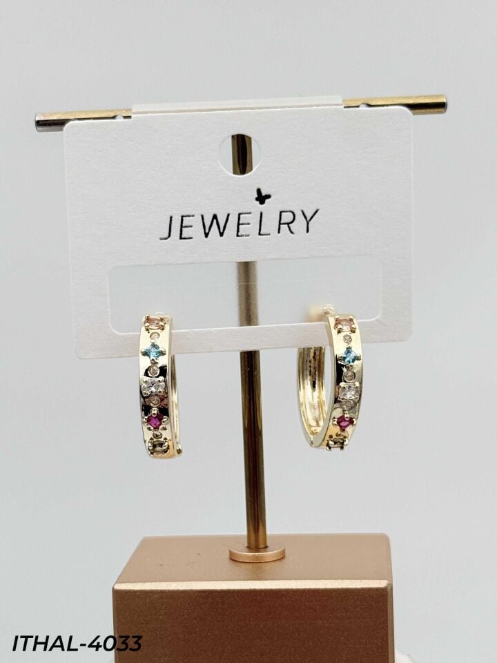 14K Zirkon Küpe // ITHAL-4033