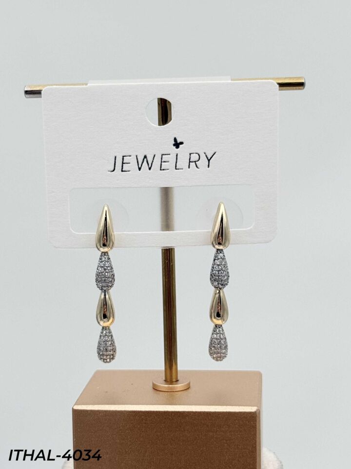 14K Zirkon Küpe // ITHAL-4034