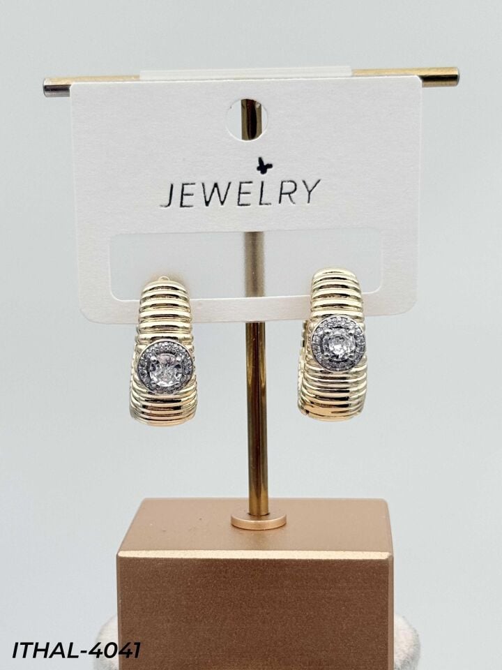 14K Zirkon Küpe // ITHAL-4041