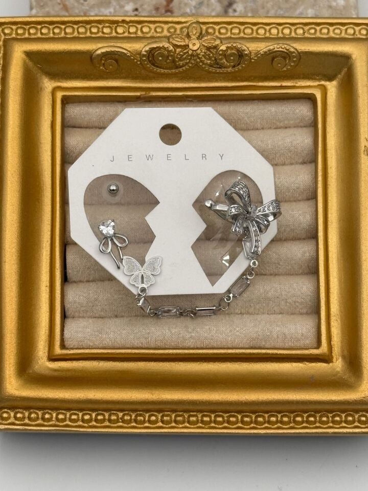 EARCUFF Kıkırdak Set Küpe // EAR-772