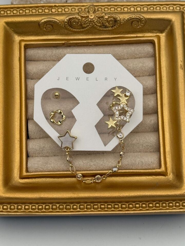 EARCUFF Kıkırdak Set Küpe // EAR-773