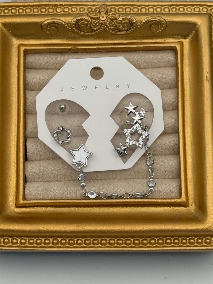 EARCUFF Kıkırdak Set Küpe // EAR-775
