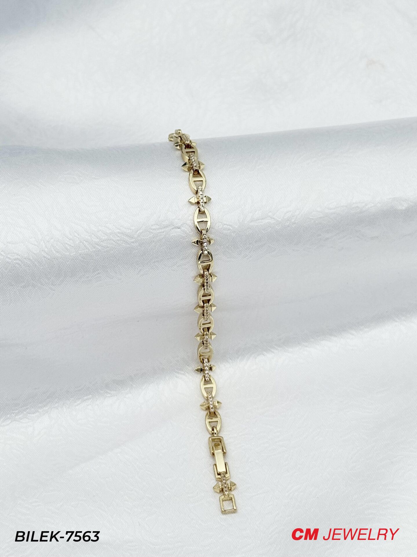 14K CM Bileklik // BILEK-7563