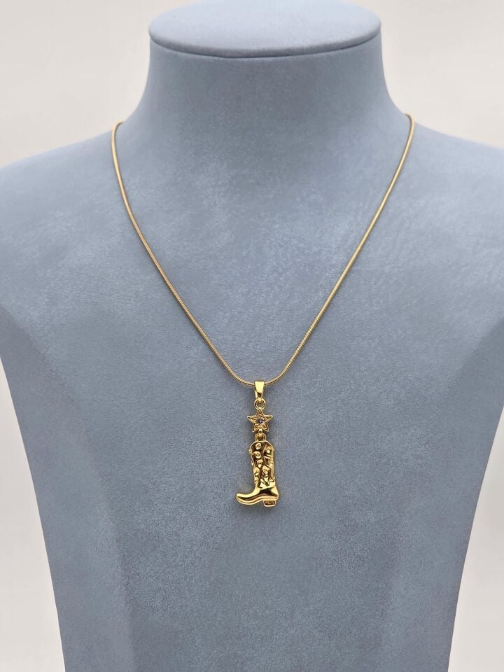 Çelik Çizme Kolye 45cm //KOLYE-6194