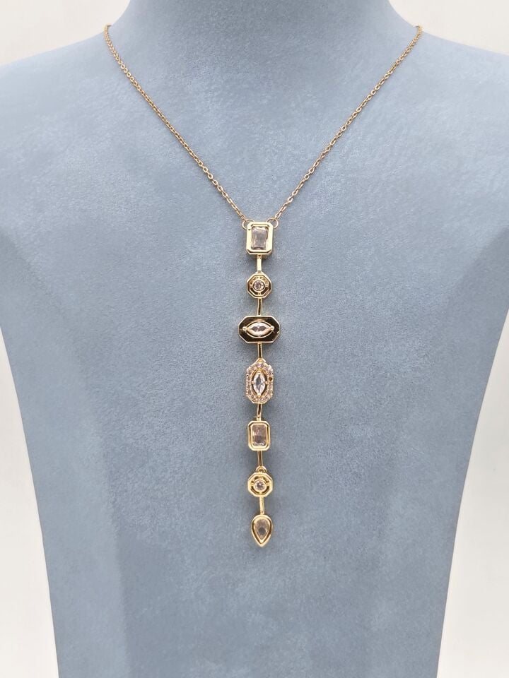 Çelik Y Model Kolye //KOLYE-6195