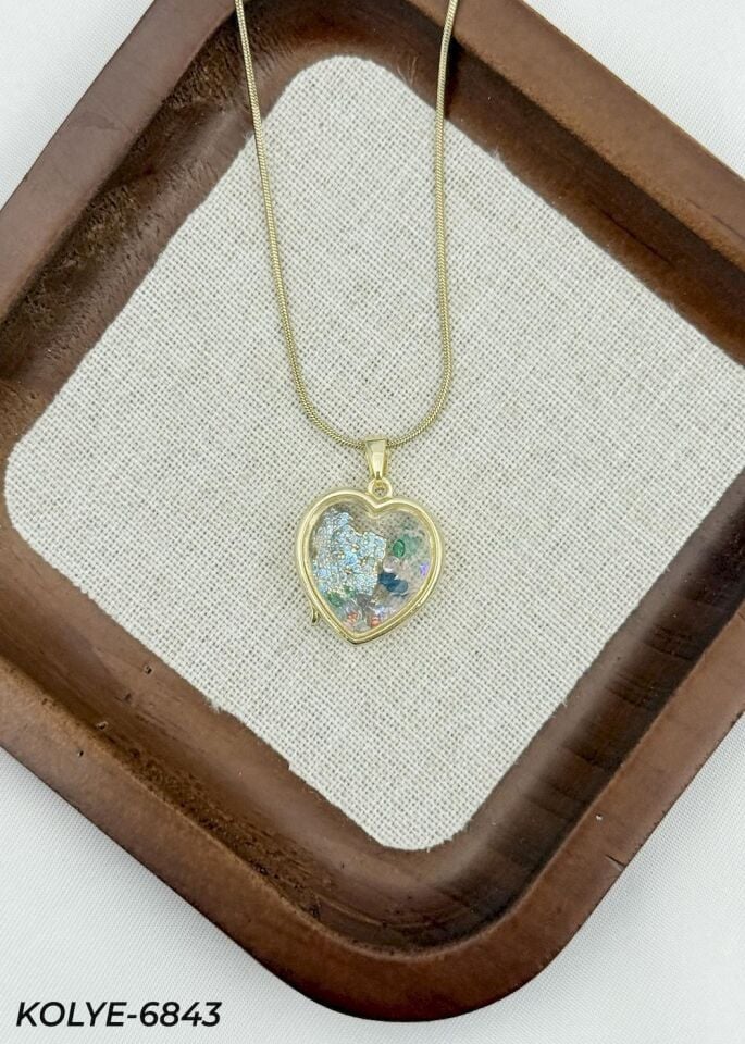 Çelik Açılabilen Tasarım Kolye 45cm // KOLYE-6843