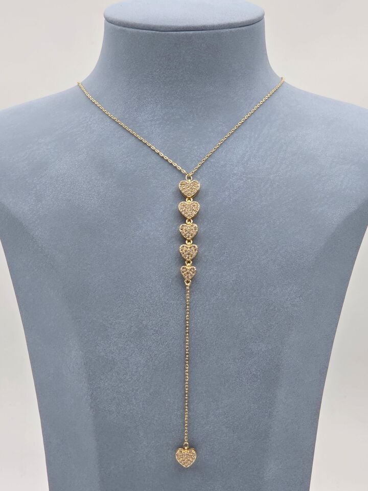 Çelik Y Model Kolye 60cm //KOLYE-6196