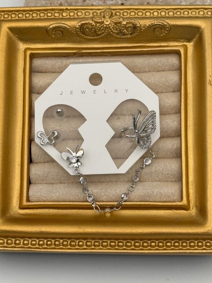 EARCUFF Kıkırdak Set Küpe // EAR-779