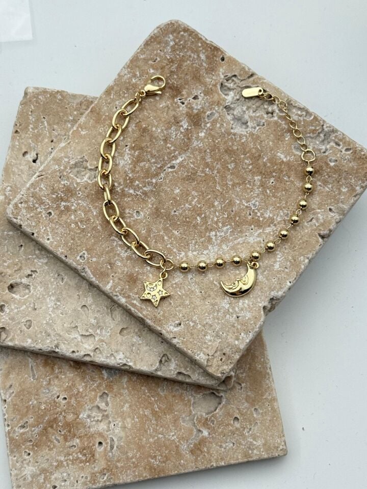 14K CM Bileklik // BILEK-5824