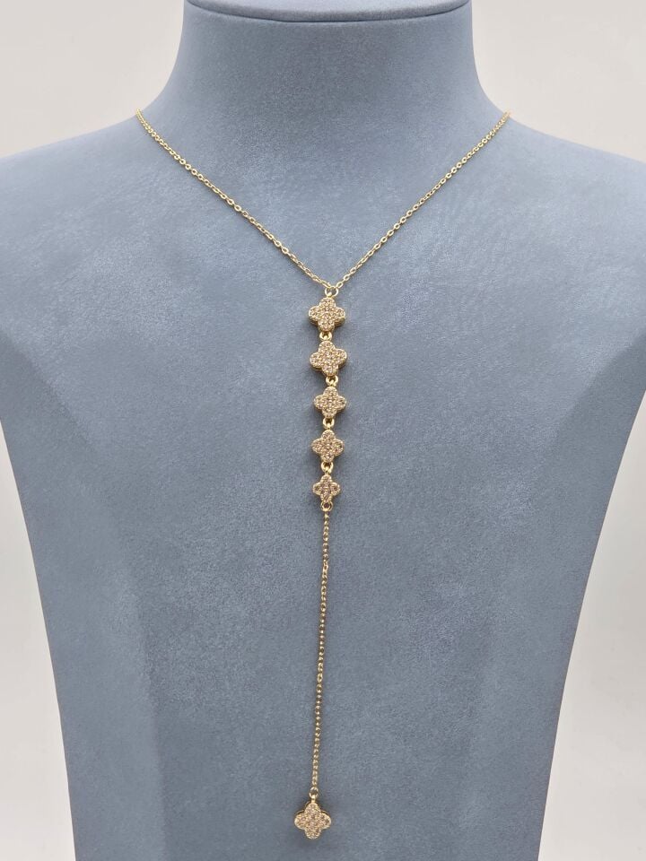 Çelik Y Model Kolye 60cm //KOLYE-6198