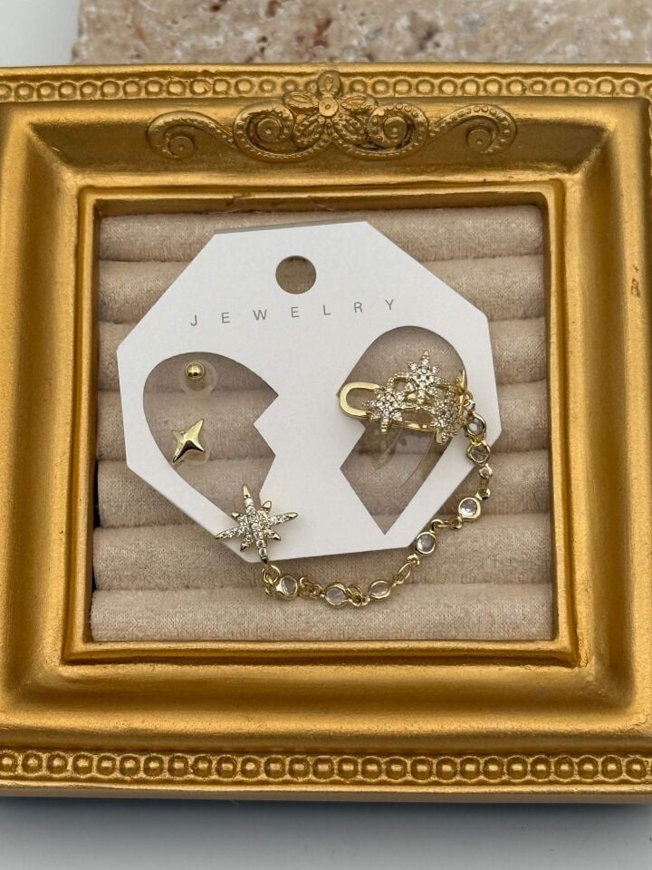EARCUFF Kıkırdak Set Küpe // EAR-782
