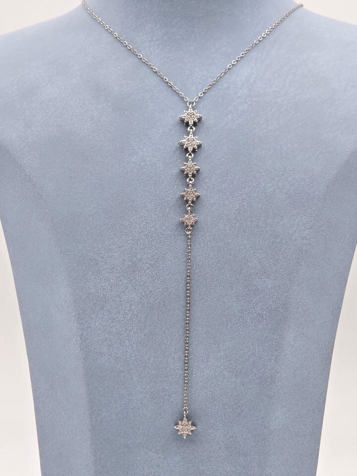 Çelik Y Model Kolye 60cm //KOLYE-6201