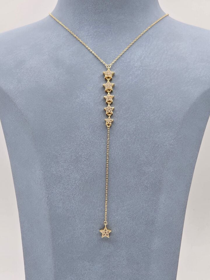 Çelik Y Model Kolye 60cm //KOLYE-6202