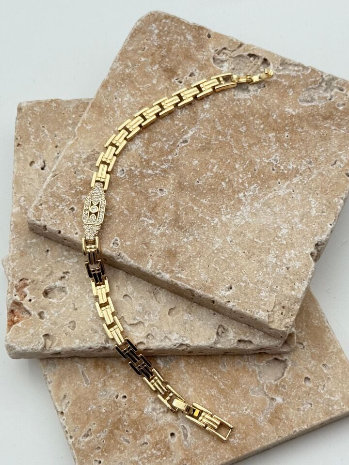 14K CM Bileklik // BILEK-5831