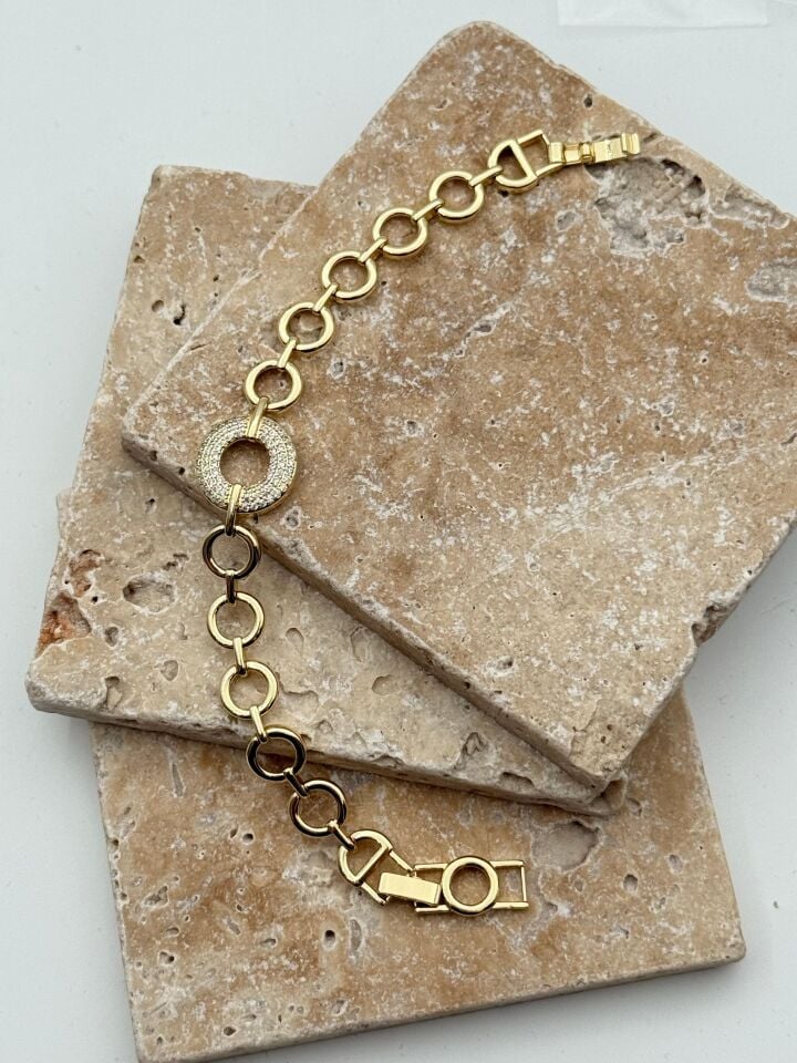 14K CM Bileklik // BILEK-5832