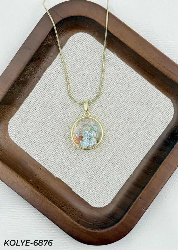 Çelik Açılabilen Tasarım Kolye 45cm // KOLYE-6876