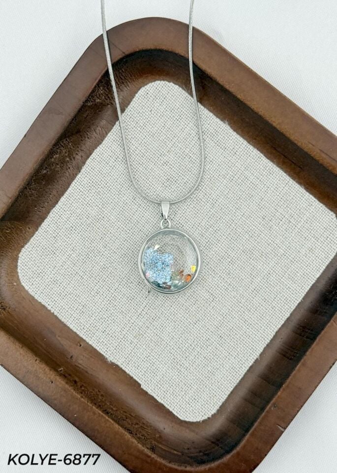 Çelik Açılabilen Tasarım Kolye 45cm // KOLYE-6877