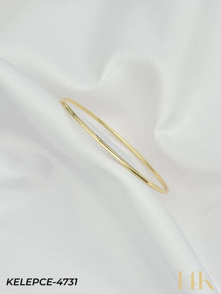 14K Bilezik (Tekli Satılmaktadır) 6.5 Boy // KELEPCE-4731