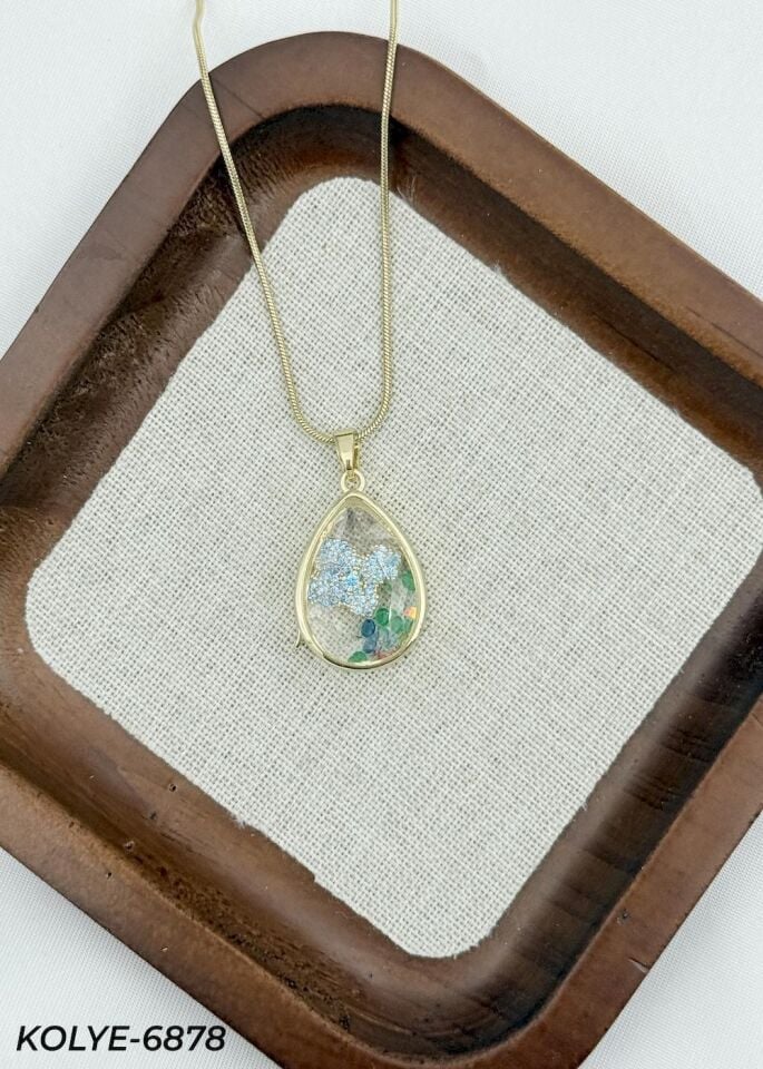 Çelik Açılabilen Tasarım Kolye 45cm // KOLYE-6878