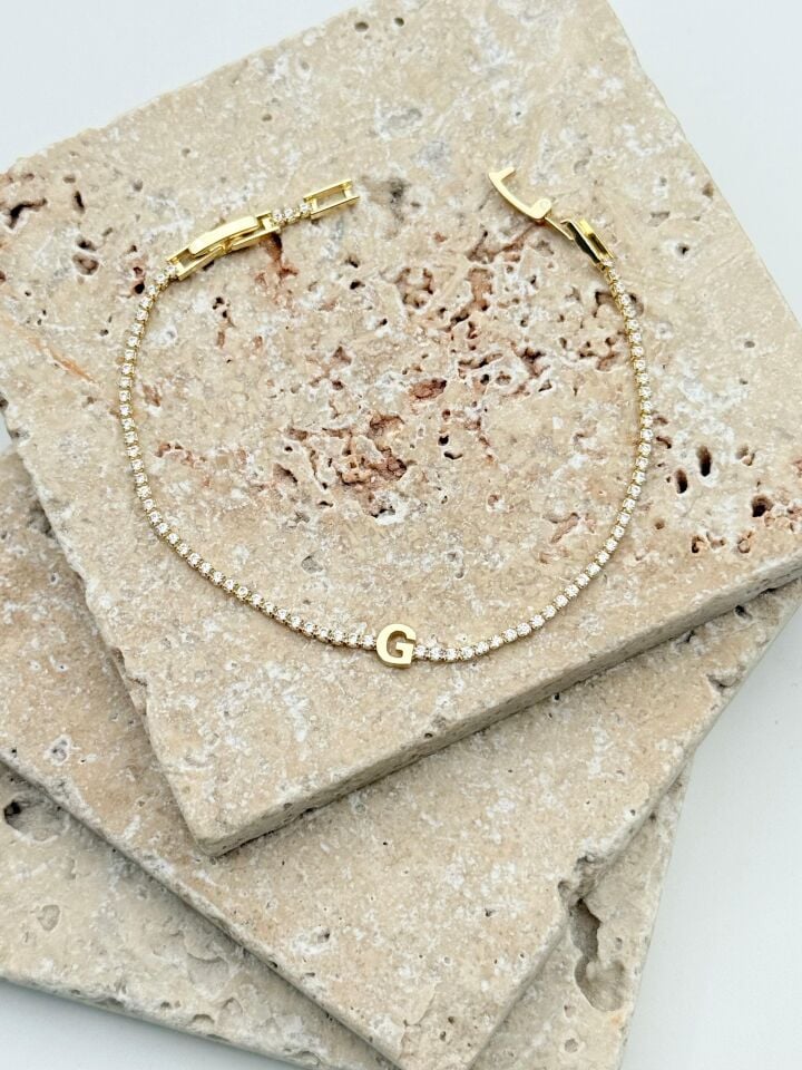 Su yolu Harf Bileklik // BILEK-6039