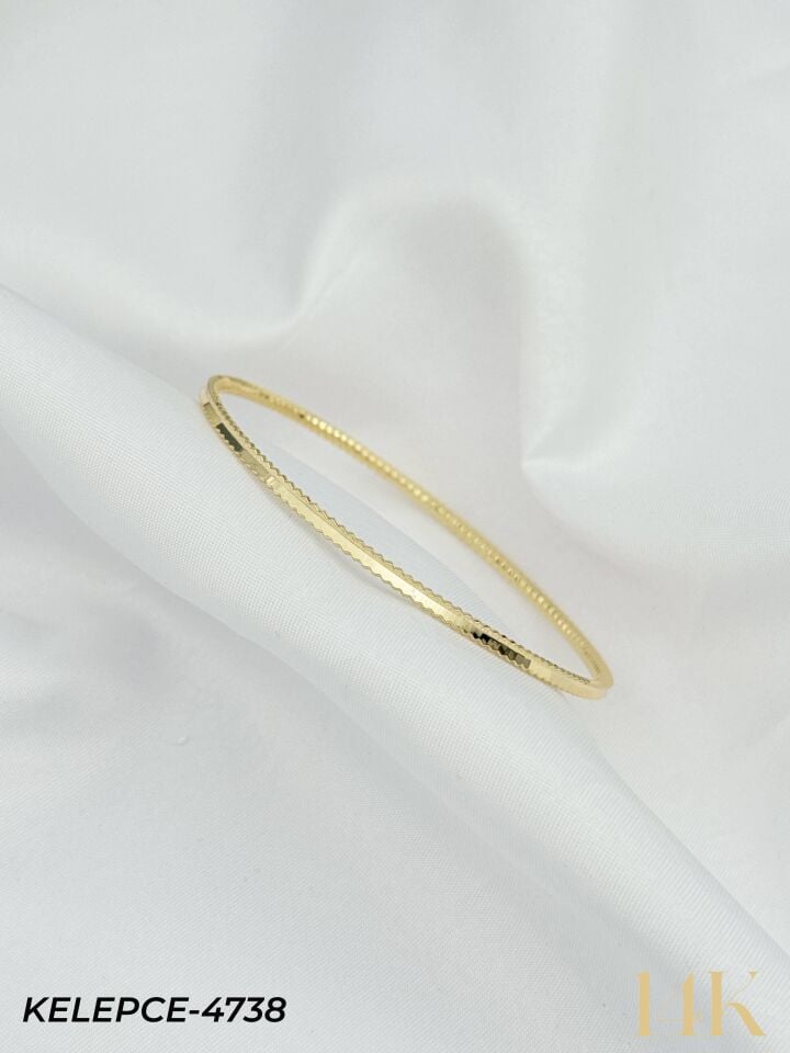 14K Bilezik (Tekli Satılmaktadır) 6.0 Boy // KELEPCE-4738