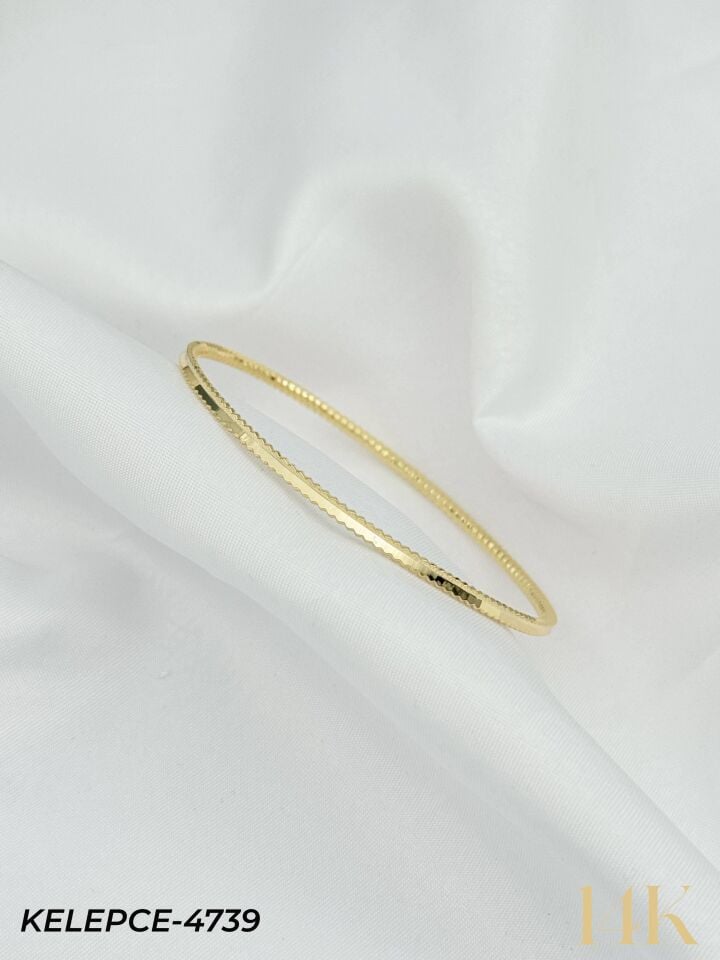 14K Bilezik (Tekli Satılmaktadır) 6.5 Boy // KELEPCE-4739