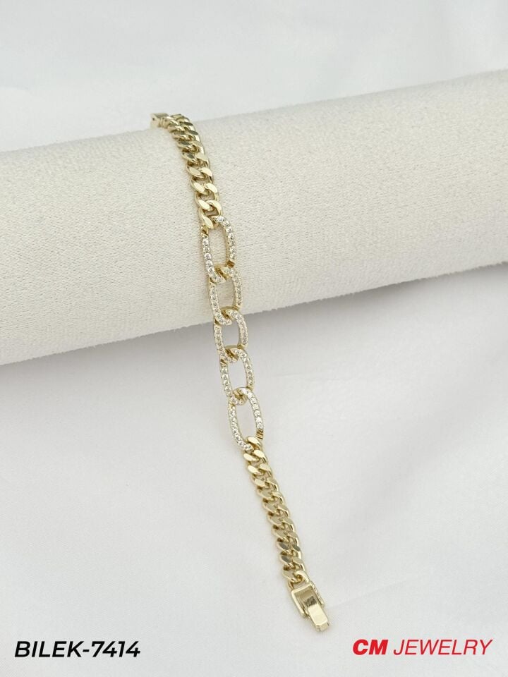 14K CM Bileklik // BILEK-7414