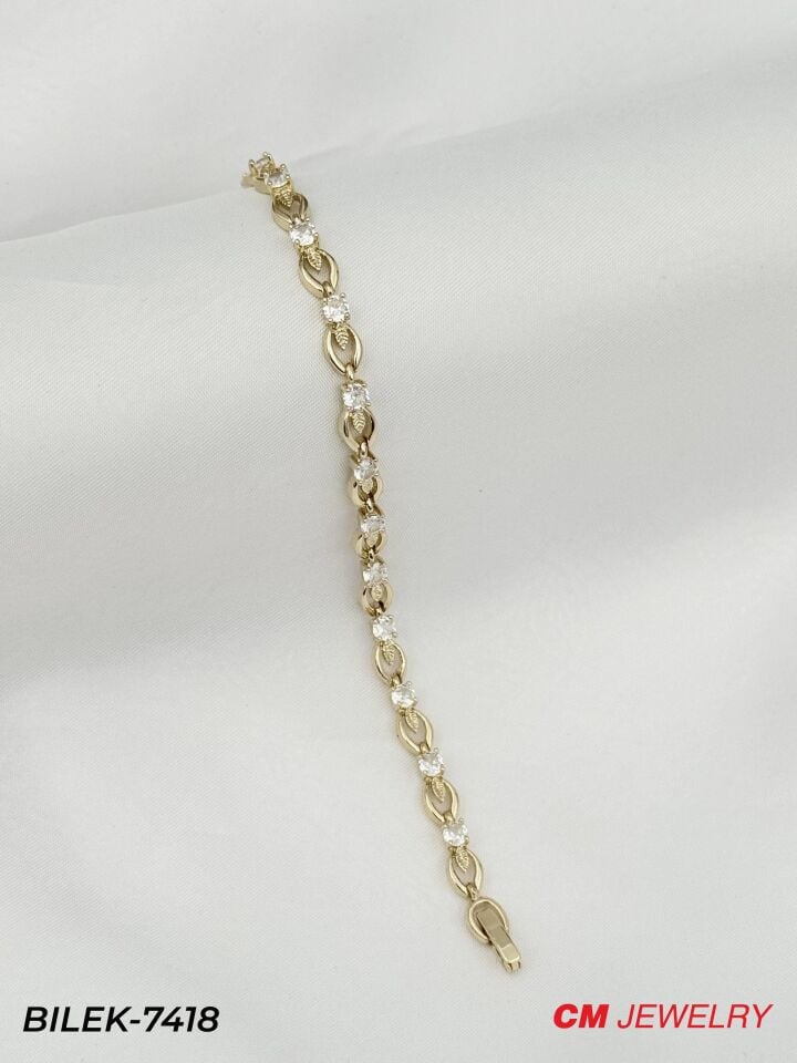 14K CM Bileklik // BILEK-7418