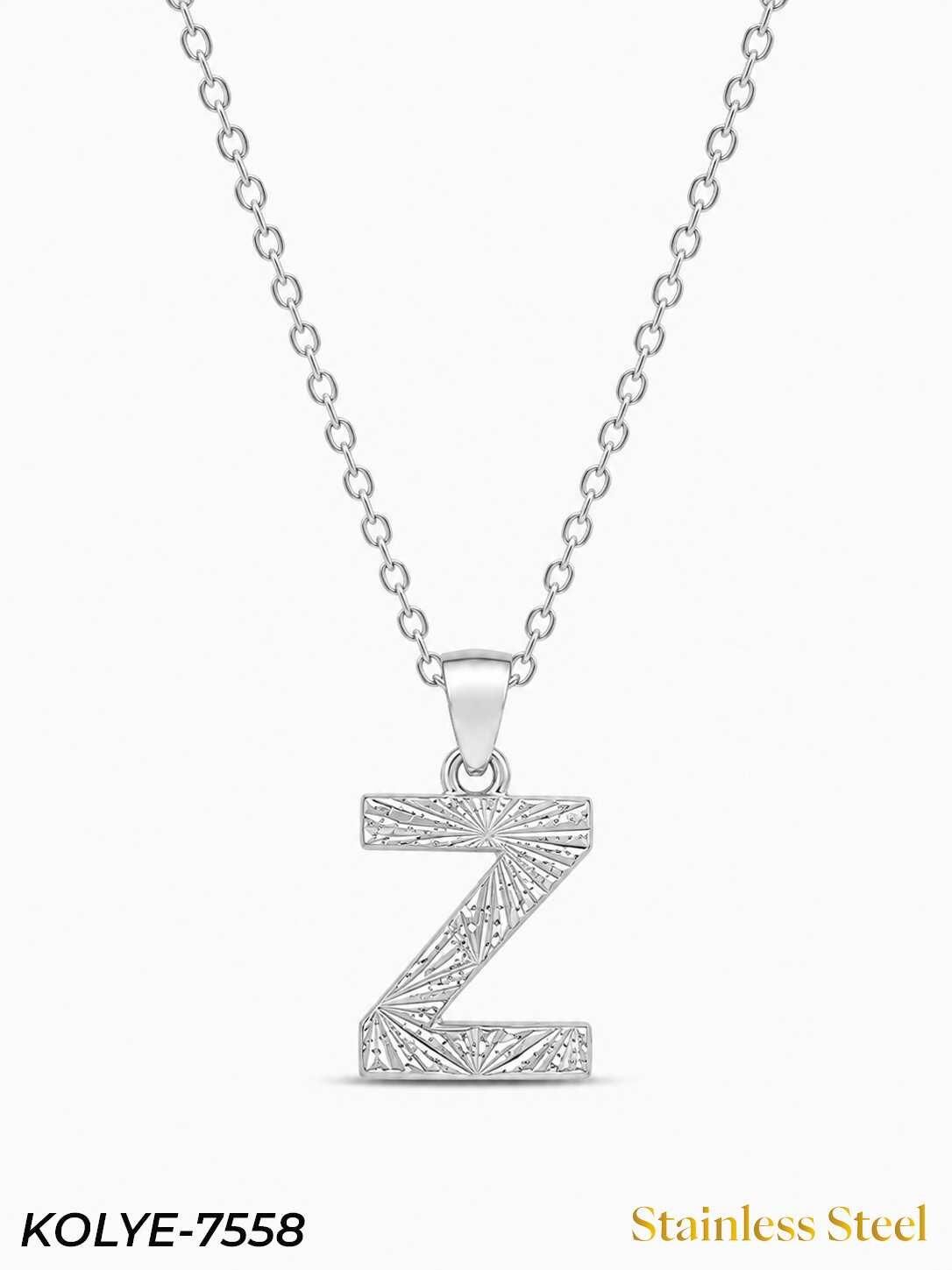 Çelik Harf Kolye 45cm // KOLYE-7558