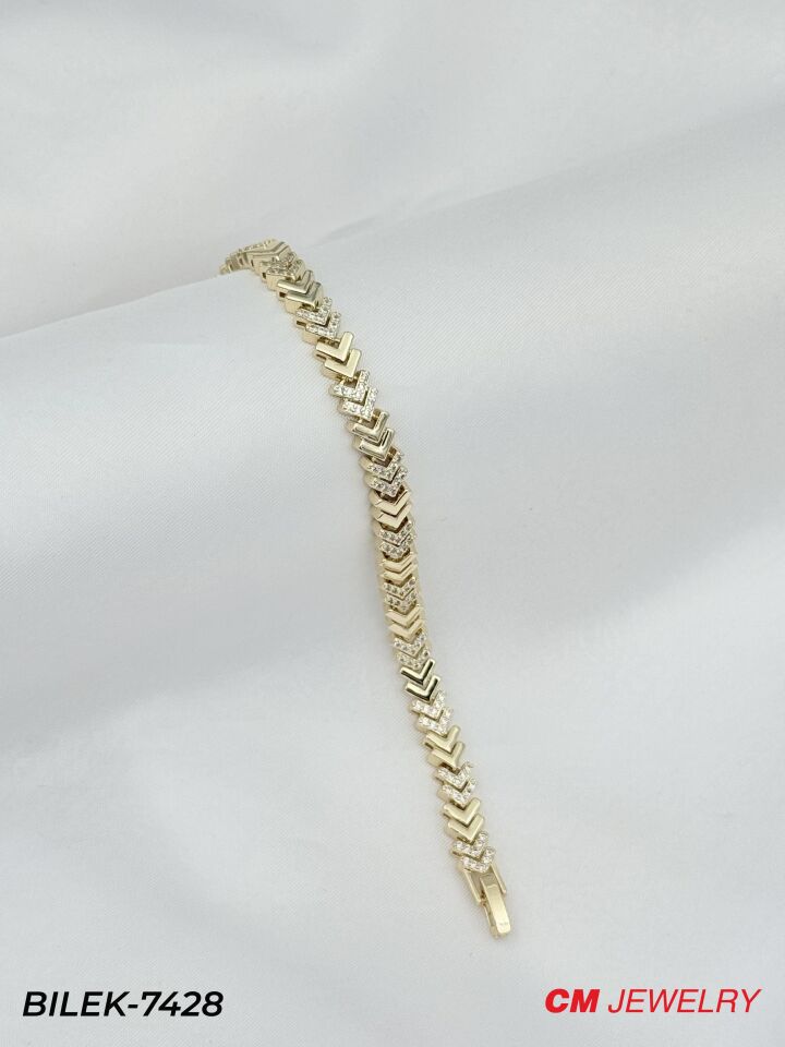 14K CM Bileklik // BILEK-7428
