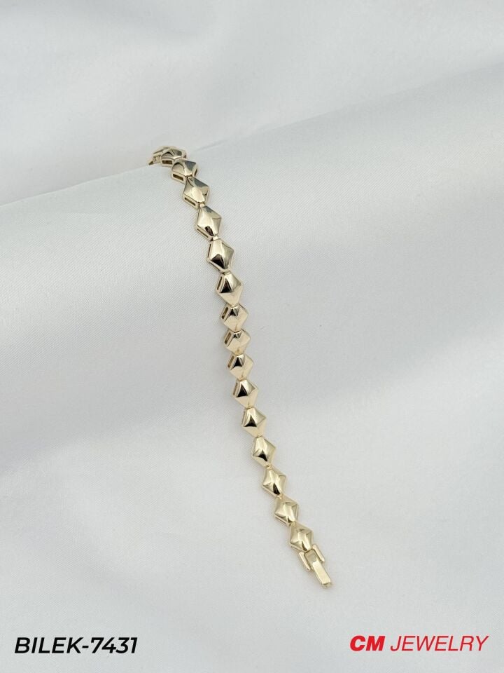 14K CM Bileklik // BILEK-7431