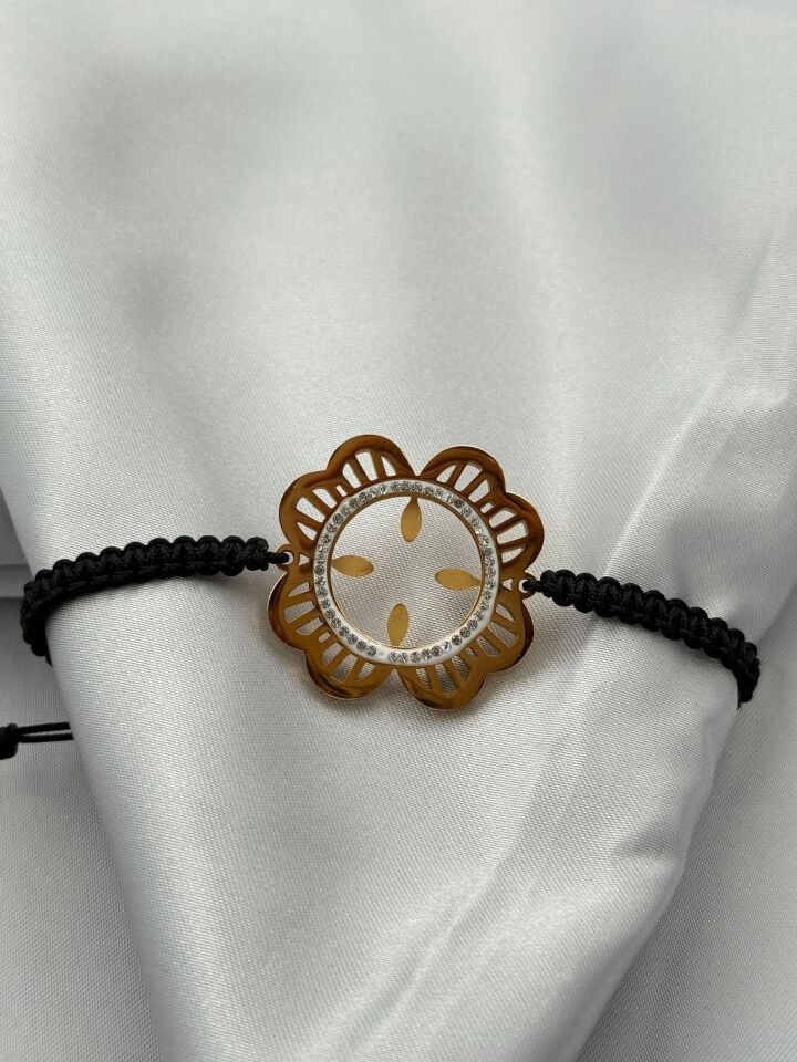 Çelik Çeyrek Takılabilen Bileklik // BILEK-5468