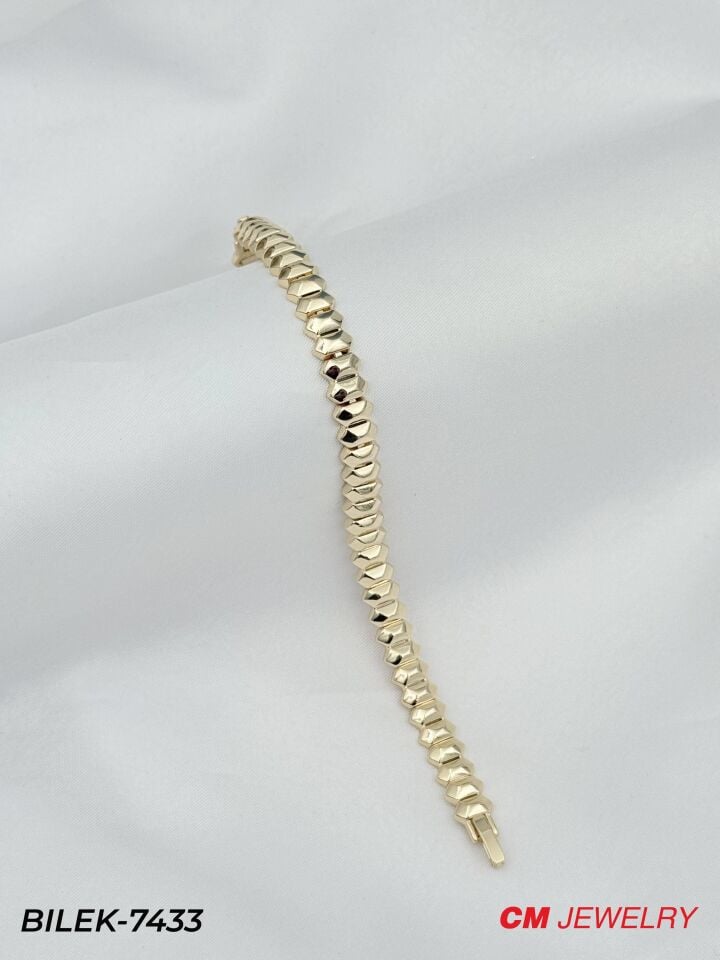 14K CM Bileklik // BILEK-7433