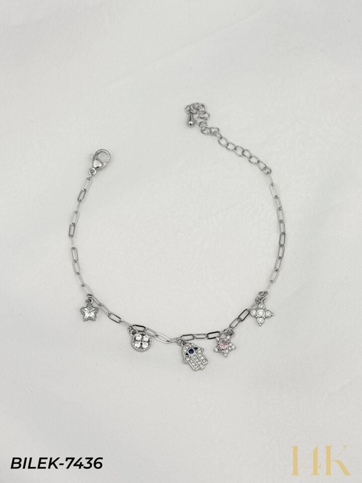 14K Charmlı Bileklik // BILEK-7436