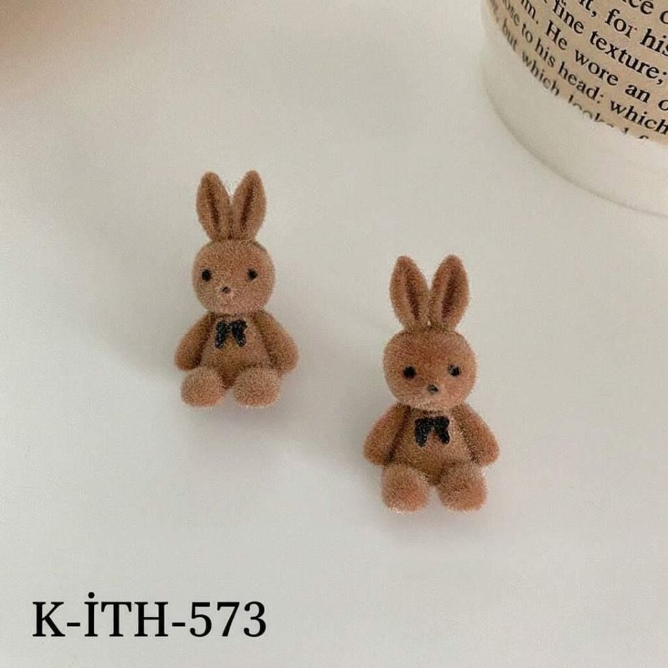 Rabbit Küpe Koyu Renk