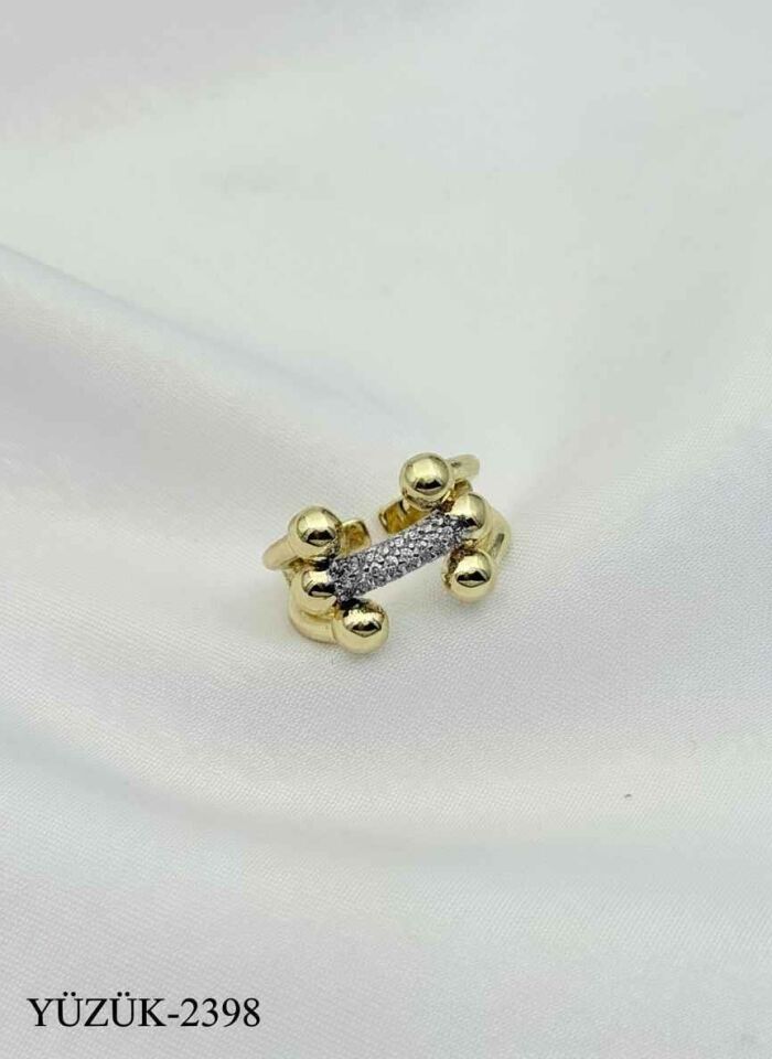 Çelik Çift Renk Yüzük (Ayarlanabilir) // YÜZÜK-2398