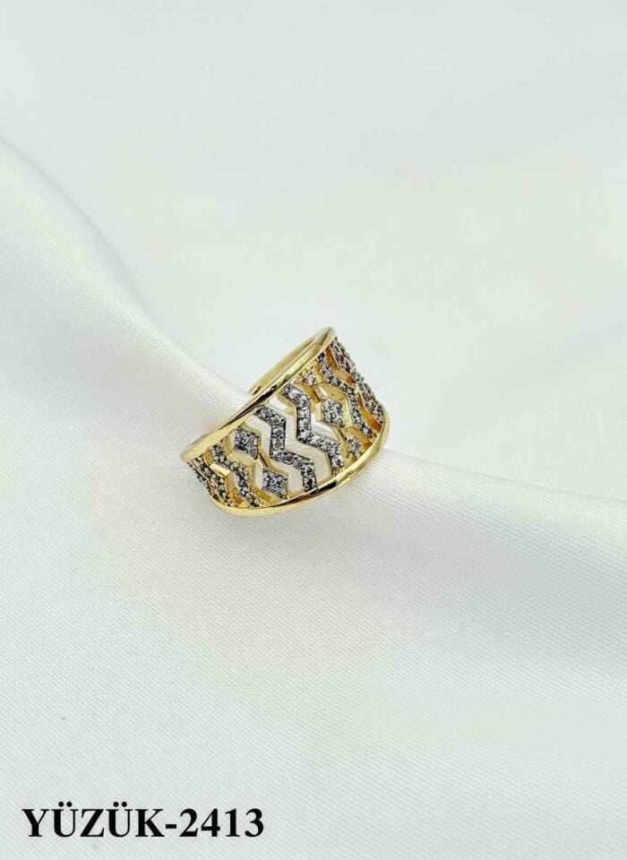 Çelik Çift Renk Yüzük (Ayarlanabilir) // YÜZÜK-2413