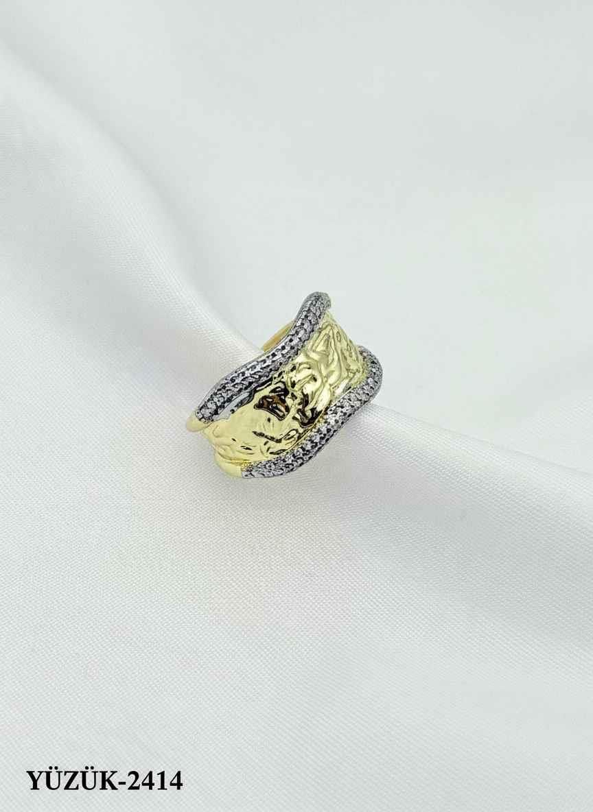 Çelik Çift Renk Yüzük (Ayarlanabilir) // YÜZÜK-2414