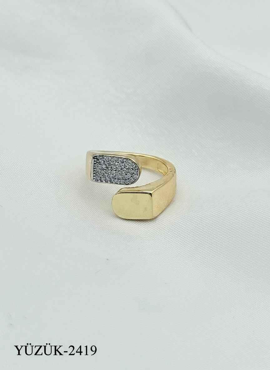 Çelik Çift Renk Yüzük (Ayarlanabilir) // YÜZÜK-2419