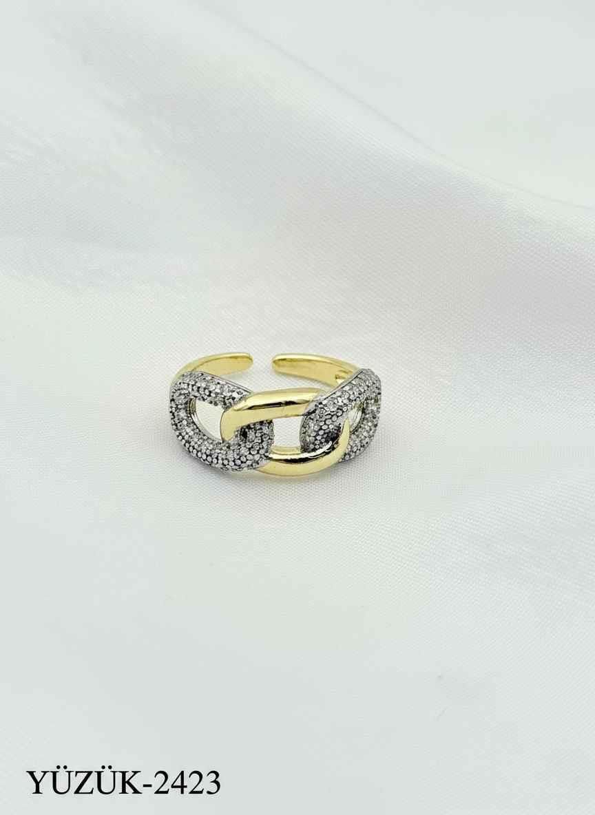 Çelik Çift Renk Yüzük (Ayarlanabilir) // YÜZÜK-2423