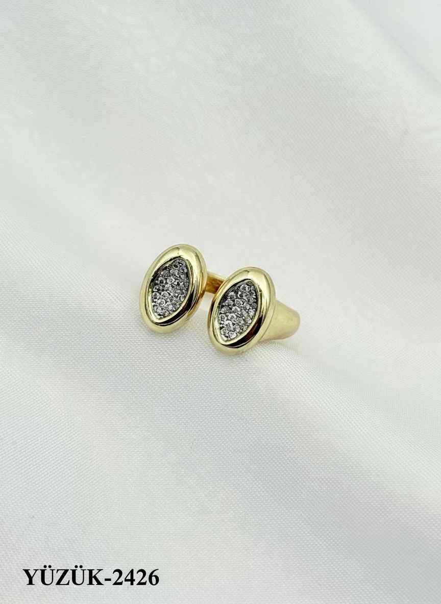 Çelik Çift Renk Yüzük (Ayarlanabilir) // YÜZÜK-2426