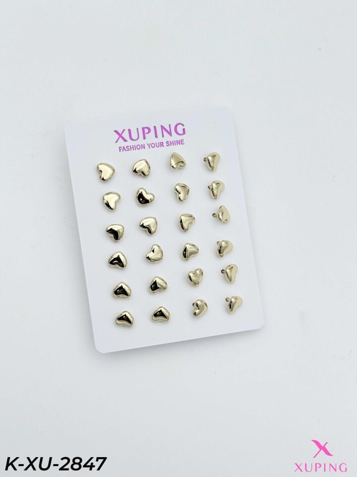 XUPING Küpe 12'li Çift// K-XU-2847