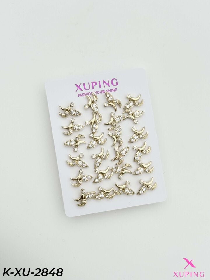 XUPING Küpe 12'li Çift// K-XU-2848