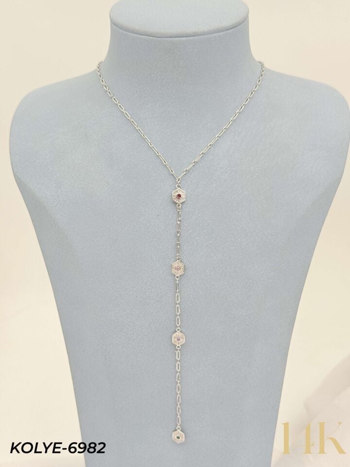 14K Y Model Kolye // KOLYE-6982
