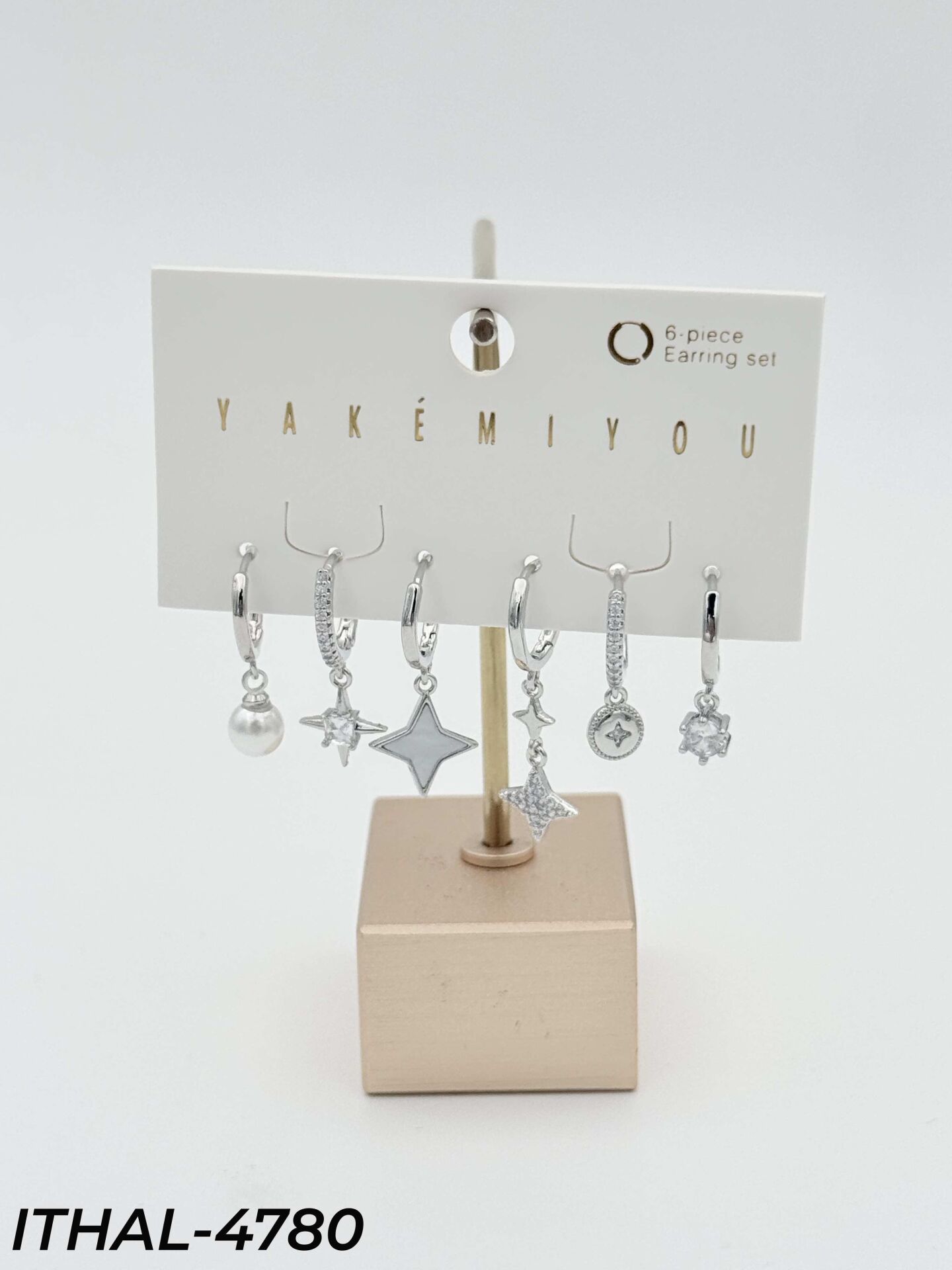 YAKEMIYOU 6'LI Set Küpe // ITHAL-4780