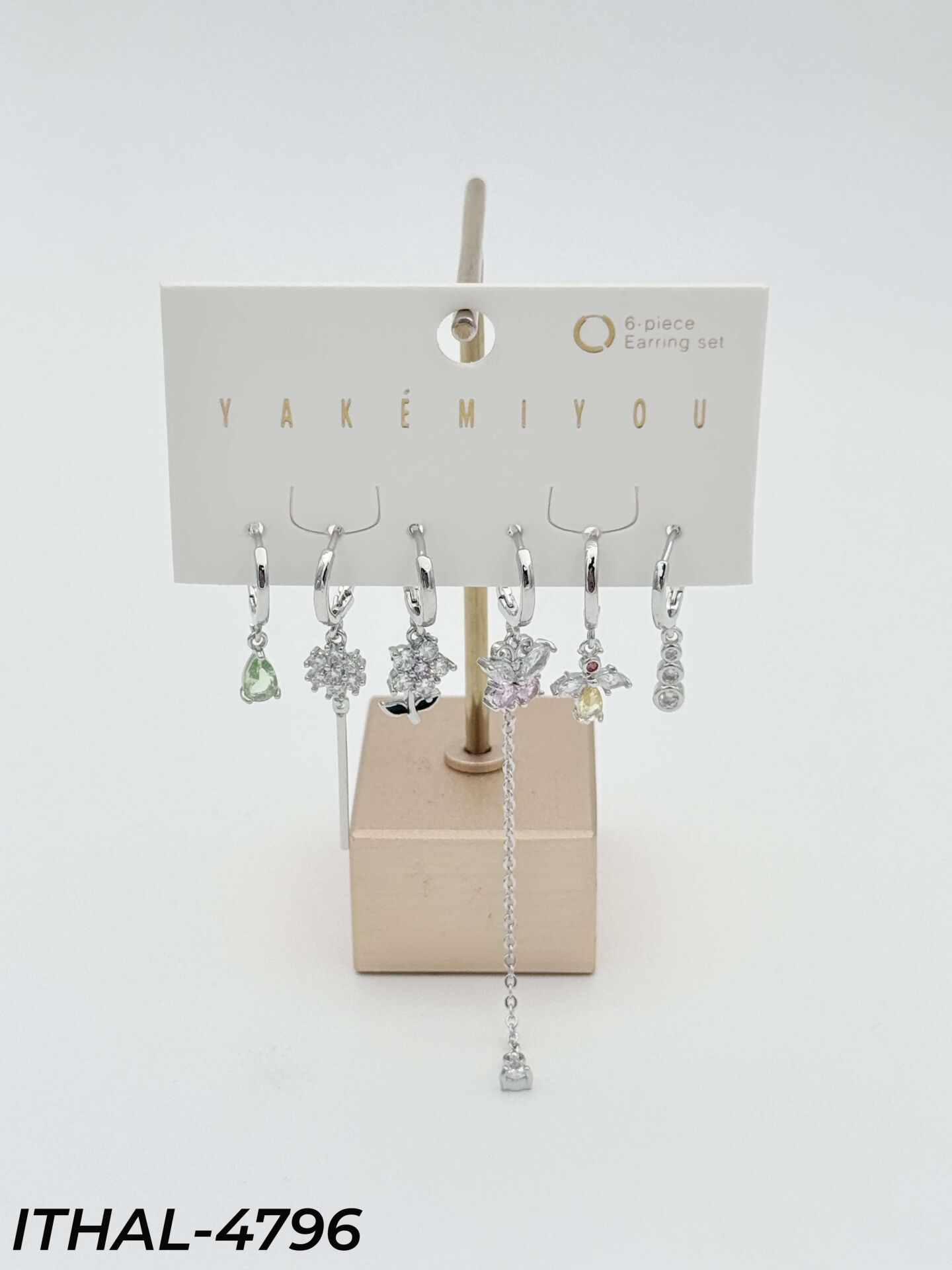 YAKEMIYOU 6'LI Set Küpe // ITHAL-4796