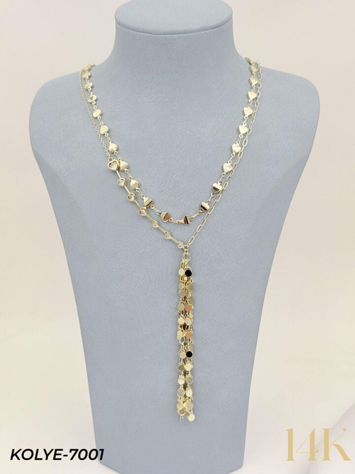 14K Y Kolye 60cm // KOLYE-7001