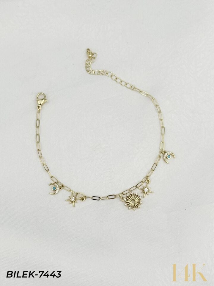14K Charmlı Bileklik // BILEK-7443