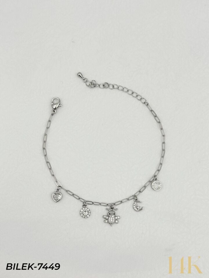 14K Charmlı Bileklik // BILEK-7449